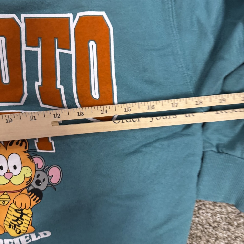 Zara Teal Kyoto City Garfield Sweatshirt - Picture 6 of 9